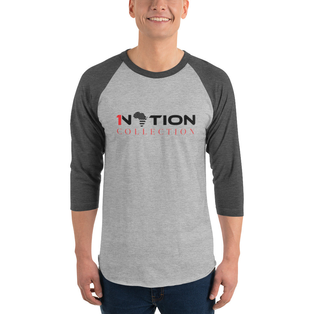 1NATION COLLECTION 3/4 SLEEVE RAGLAN T-SHIRT