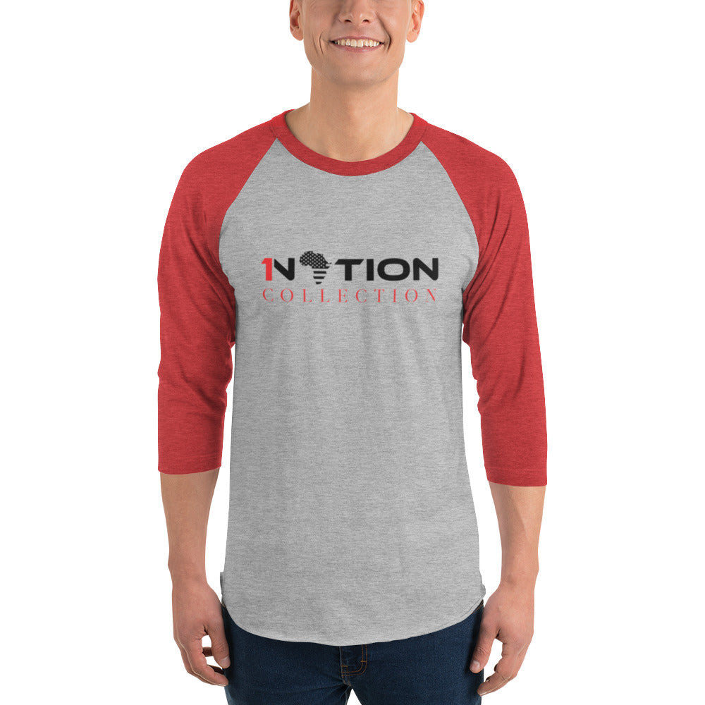 1NATION COLLECTION 3/4 SLEEVE RAGLAN T-SHIRT