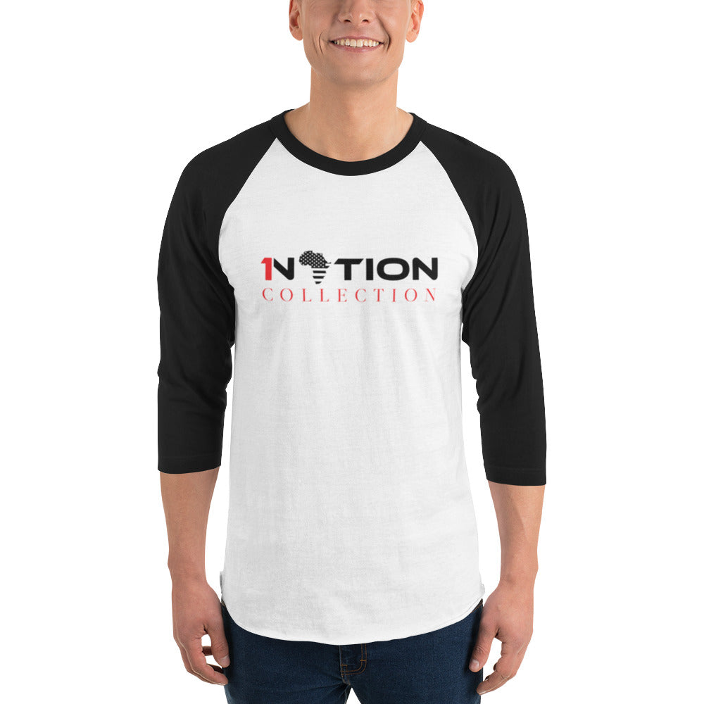 1NATION COLLECTION 3/4 SLEEVE RAGLAN T-SHIRT