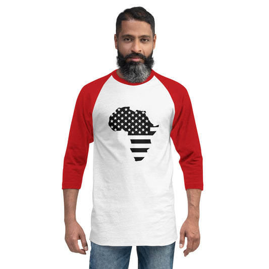 1NATION LOGO 3/4 SLEEVE RAGLAN T-SHIRT