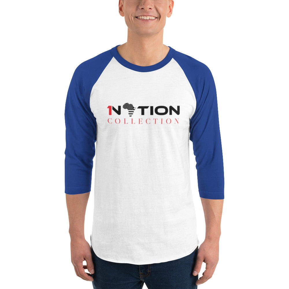 1NATION COLLECTION 3/4 SLEEVE RAGLAN T-SHIRT